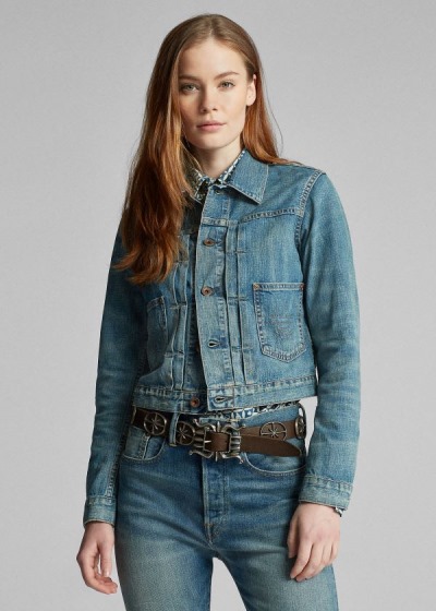 Women's Ralph Lauren Cropped Denim Jacket | 180274XLY